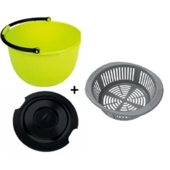 CAMP4 Seau Avec Couvercle Et égouttoir