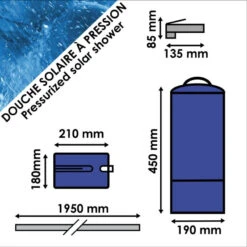 CAO Douche Solaire à Pression -Camping Fournitures Soldes Boutique cao douche solaire a pression 5