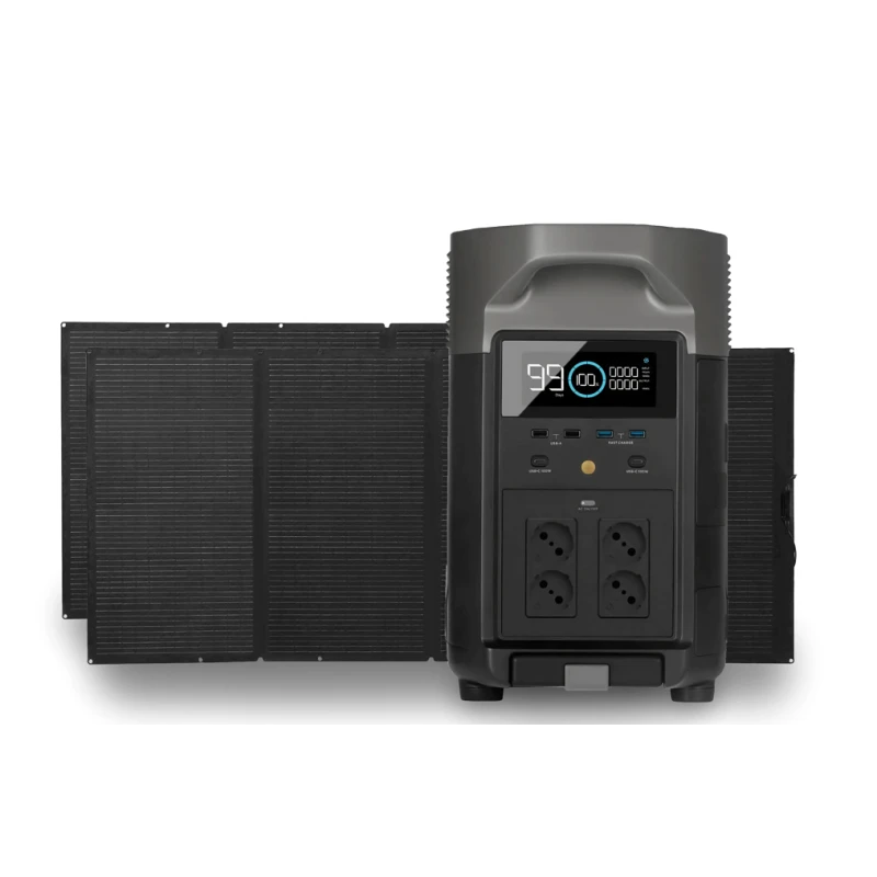 ECOFLOW Delta Pro 3600 Wh + Panneaux Solaires 2 X 400 W 3 ECOFLOW Delta Pro 3600 Wh + Panneaux Solaires 2 X 400 W
