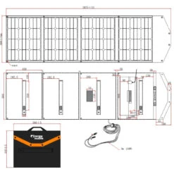 EM Kit Solaire Pliable HPP-200 - VICTRON Régulateur MPPT 75/15 -Camping Fournitures Soldes Boutique em kit solaire pliable hpp 200 victron regulateur mppt 75 15 5