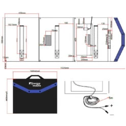 EM Panneau Solaire Pliable HPP-140 16 EM Panneau Solaire Pliable HPP-140 -Camping Fournitures Soldes Boutique em panneau solaire pliable hpp 140 7