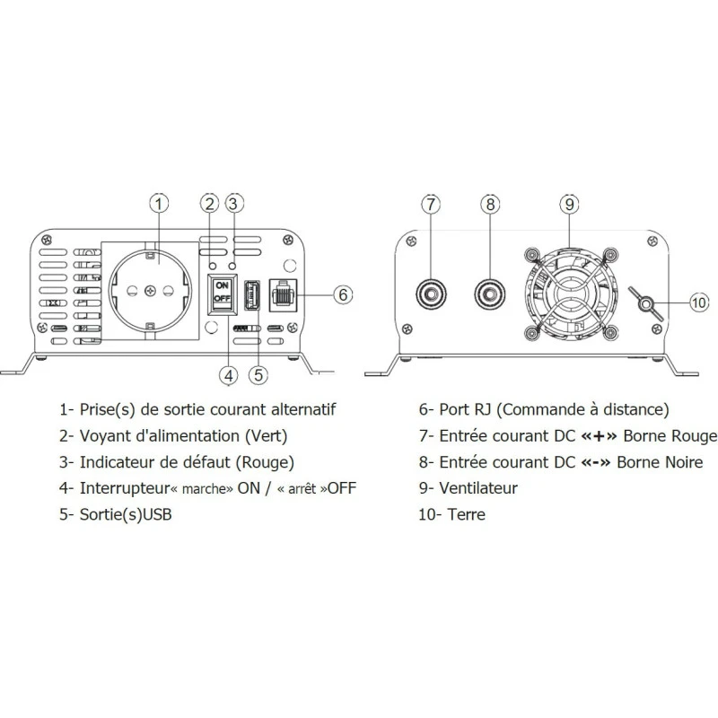 EM Convertisseur PSW12-700 Pur Sinus 6 EM Convertisseur PSW12-700 Pur Sinus – Image 4