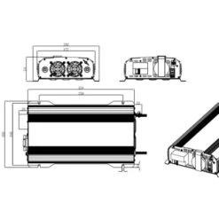 EM Convertisseur PSW-DIF 1600 W -Camping Fournitures Soldes Boutique energie mobile psw dif 1600 w 3