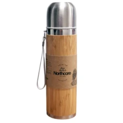 NORTHCORE Thermos® Bambou En Acier 360 Ml Avec Mug -Camping Fournitures Soldes Boutique northcore thermos bambou en acier 360 ml avec mug 2