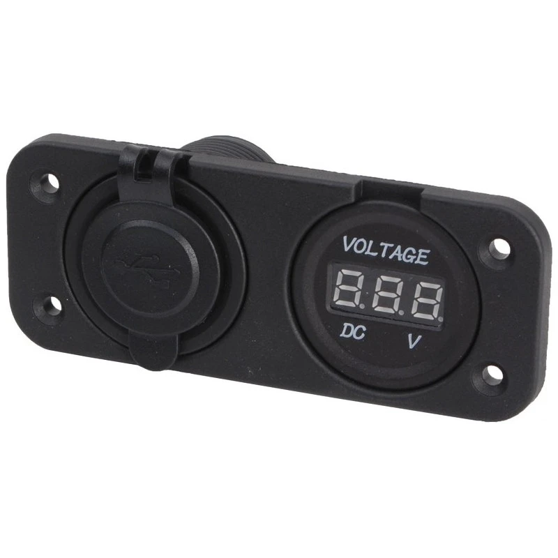 OSCULATI Prise USB Double + Voltmètre 3 OSCULATI Prise USB Double + Voltmètre